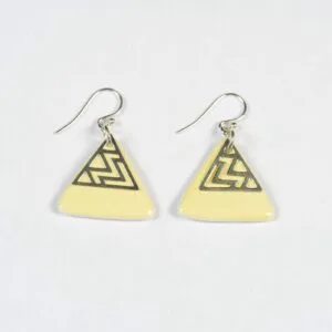 Boucles d'oreilles Tiphaine avec apprêt en argent