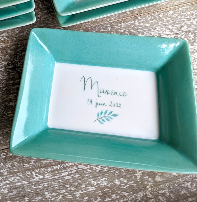 Personnalisation 5 vide poche vert