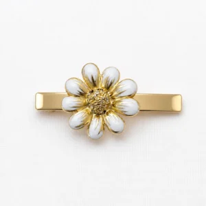 Barrette de cheveux de mariage Marguerite en porcelaine
