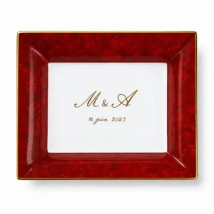 Grand vide-poche Monogramme en porcelaine personnalisable